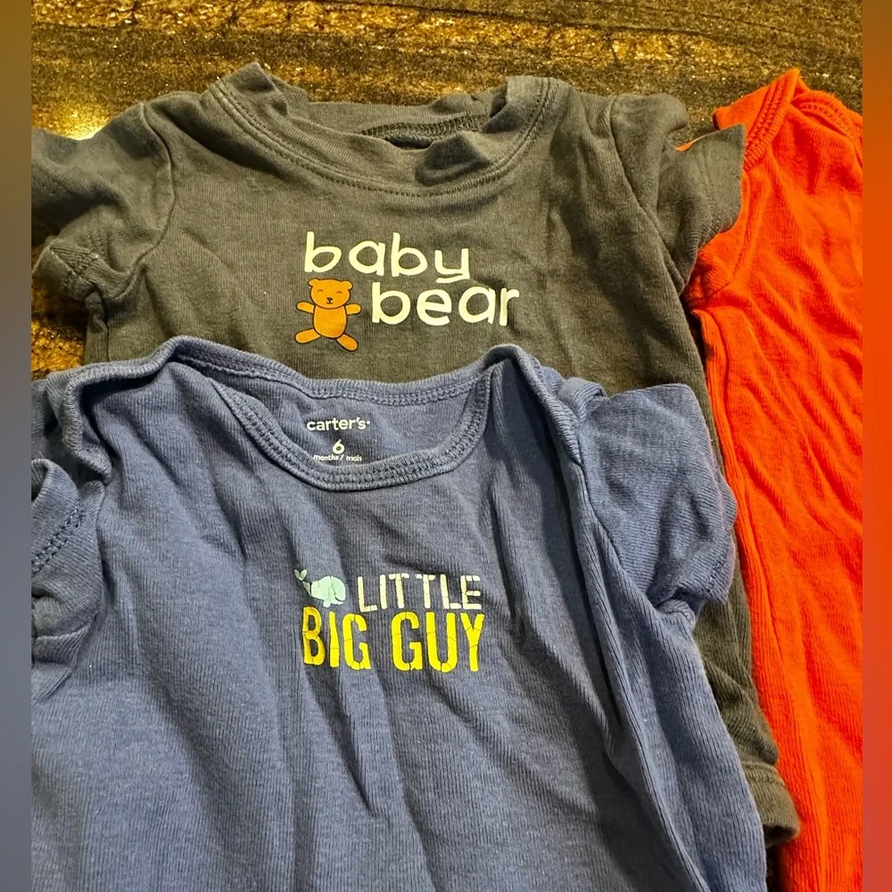 Carter’s baby under shirt with‎ snaps 6 month BUNDLE OF 12 items